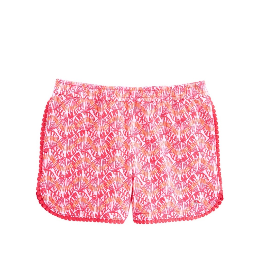 Vineyard vines girl seashell scalloped cotton shorts